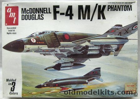 AMT-Matchbox 1/72 F-4M/K Phantom II - 6 Sq RAF 'Flying Canopeners' 1973 / Royal Navy 892 Sq 1969 (Detached to USS Saratoga) / 41 Sq RAF Coningsby 1972, 7133 plastic model kit